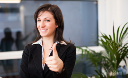 woman thumb's up